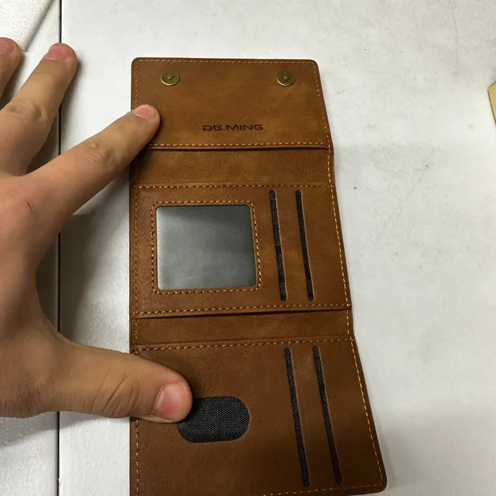 DG.MING M5 For Pixel‎ 8 Pro Magnetic Detachable Zipper Wallet Case RFID Blocking